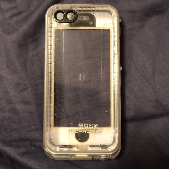 Clear and white lifeproof case for iPhone 5/5s - Picture 2 of 2